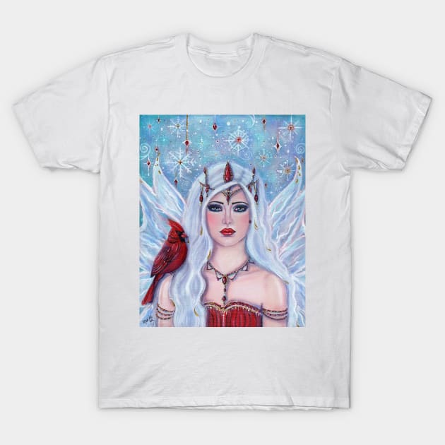 Magical winter gift  fairy art by Renee Lavoie T-Shirt by ReneeLLavoie